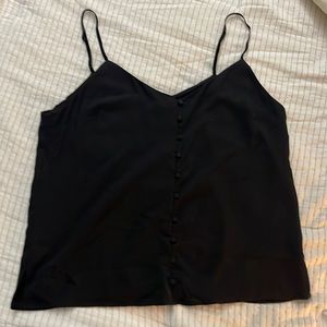 Black button up tank
